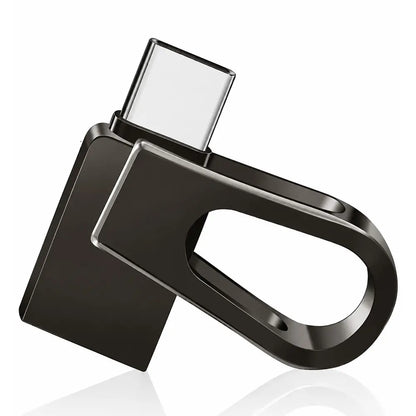 💾 Stick USB Flash 2TB cu Interfață Dublă (USB 3.0 + Type-C) · Carcasă Metalică · Compatibil Telefon, Tabletă și Laptop!