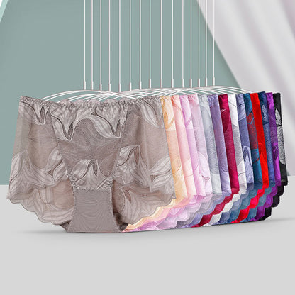 🔥💘【5 piezas】💋【40-105 kg】Ropa interior de mujer sexy y transparente hasta media cintura