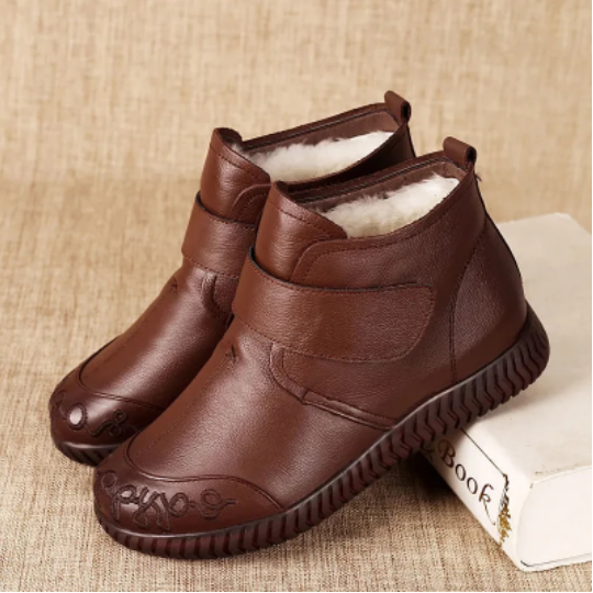 【35-40】Nowe kozaki sportowo-rekreacyjne skórzane, kozaki martini na grubej podeszwie, wygodne i nie przemęczone