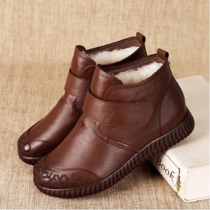 【35-40】Nowe kozaki sportowo-rekreacyjne skórzane, kozaki martini na grubej podeszwie, wygodne i nie przemęczone