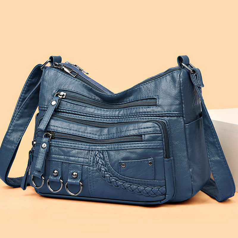 💥【50% de descuento por tiempo limitado】👜Bolso bandolera de cuero suave de gran capacidad 2026