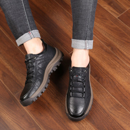 🔥👞 【Reducere de 50%✨】Pantofi noi din piele pentru bărbați, pentru toamnă/iarnă – confortabili și călduroși
