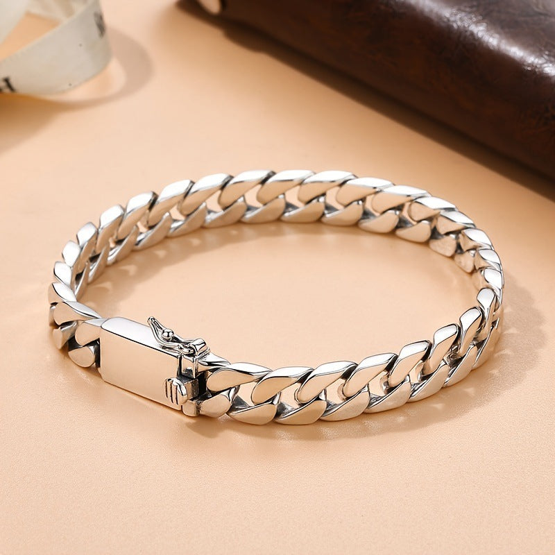 ✨✨[Compra uno, llévate otro gratis] 🎁Pulsera de metal para hombre moderna y personalizada.