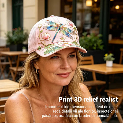 🧢Șapcă premium la modă cu broderie 3D, protecție solară și umbrire