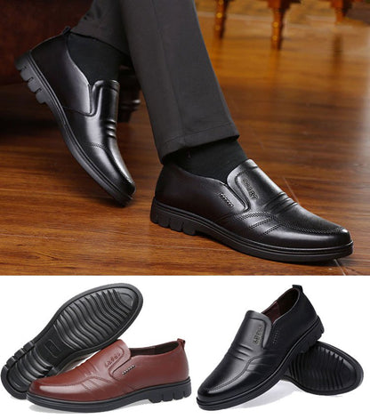 【39-44】Pantofi de afaceri casual pentru bărbați, din piele moale, cu talpă moale, stil nou 2026