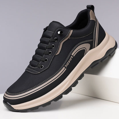 【39-45】Pantofi sport din piele rezistentă la apă și murdărie, cu talpă moale pentru confort maxim