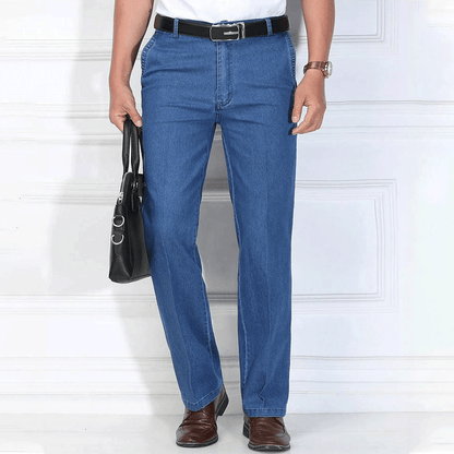 💁‍♂️👖Reducere pentru o perioadă limitată de timp👖 2025 noi blugi elastici cu talie înaltă pentru bărbați de dimensiuni mari-4034795