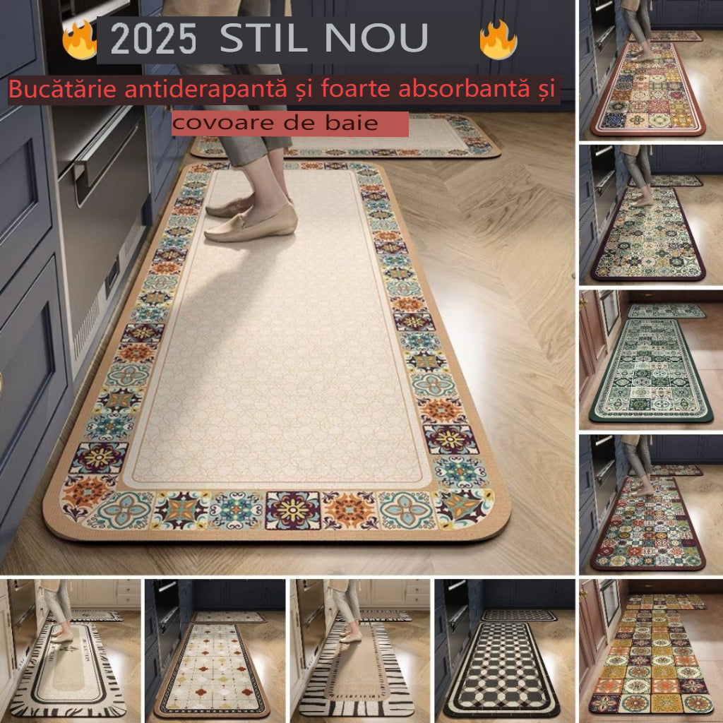 💥💥【50% zniżki】💥【40*60+40*120cm】Maty antypoślizgowe i bardzo chłonne do kuchni i łazienki
