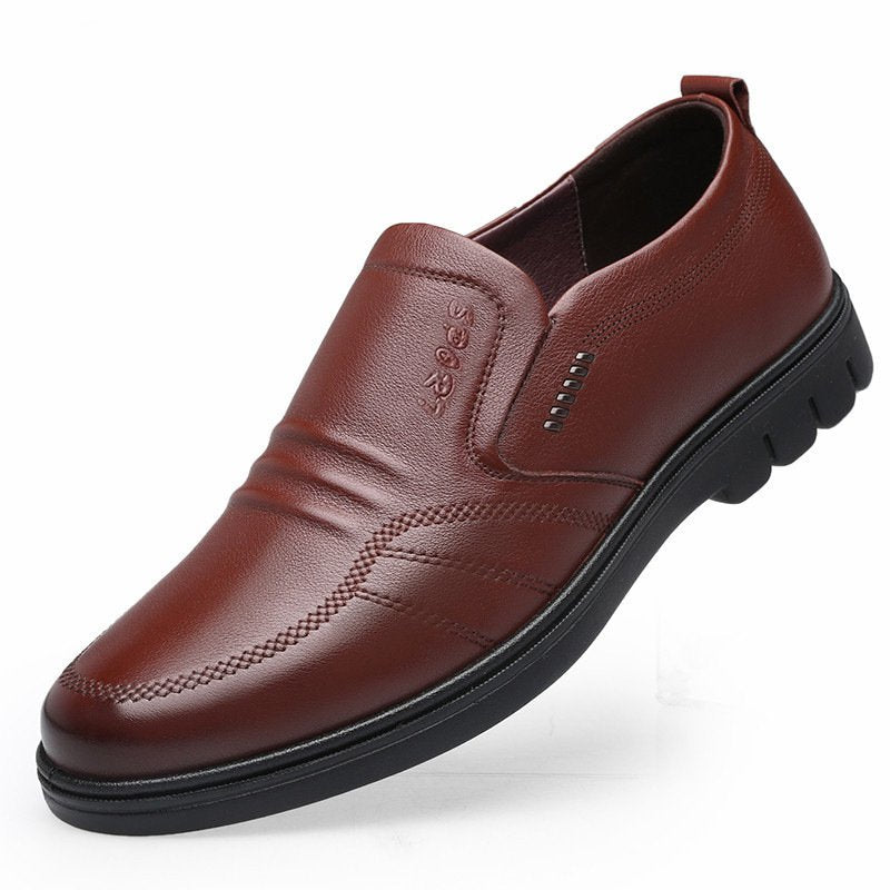 【39-44】Pantofi de afaceri casual pentru bărbați, din piele moale, cu talpă moale, stil nou 2026