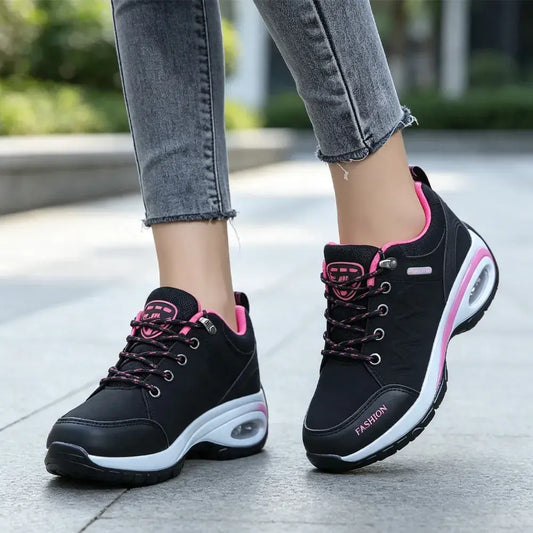 Pantofi sport de damă cu pernă de aer și talpă moale – Model casual cu platformă, respirabili și confortabili (Mărimi 35–42)