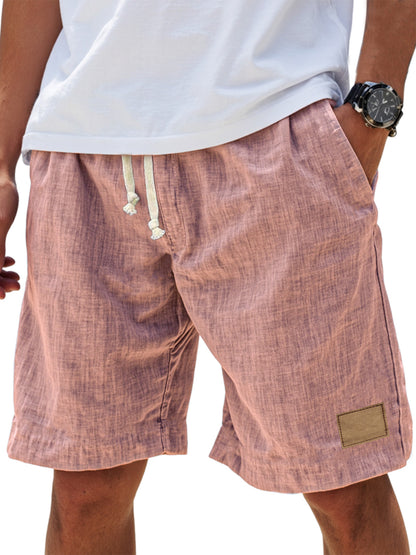 ⏳🔥【Ultima zi cu reducere de 50%】👖 【S-5XL】【55-110 kg】Pantaloni scurți casual din in pentru bărbați, cu șnur, pentru anul 2026 (mărimi mari).