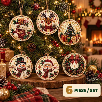 🎄 Set 6 Decorațiuni DIY de Crăciun cu Diamante – Proiect Creativ pentru Familie, Perfecte pentru Brad, Fereastră sau Cadouri!
