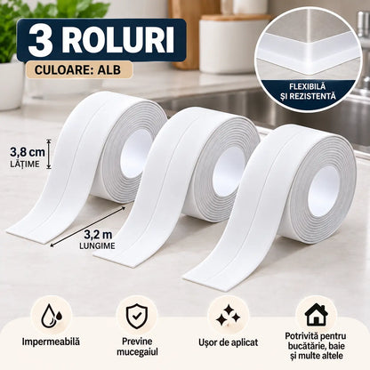 ✨【2+1 GRATUIT】Bandă impermeabilă pentru rosturi, protecție simplă împotriva umezelii pentru o casă mai curată și îngrijită