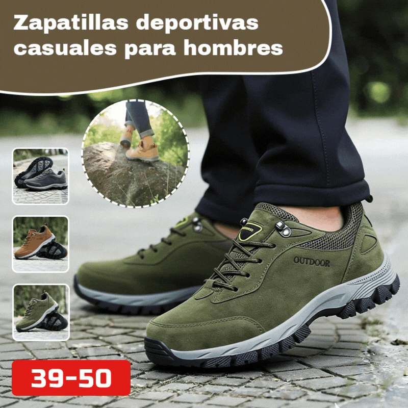 【39-50】Zapatos casuales y de viaje/montaña/deportes al aire libre impermeables y transpirables de gran tamaño para hombres
