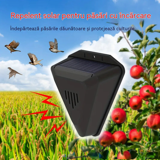 Orchard Fish Pond Rice Paddy Solar Power Sunet și lumină de alarmă de alarmă pentru păsări Repeller
