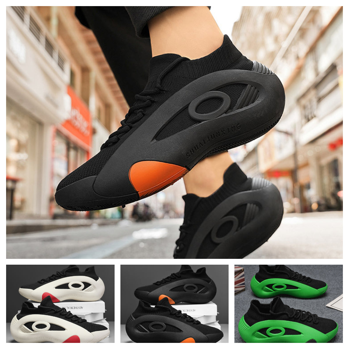 👟🔥【39-44】Nowe modne męskie buty sportowe na co dzień, antypoślizgowe