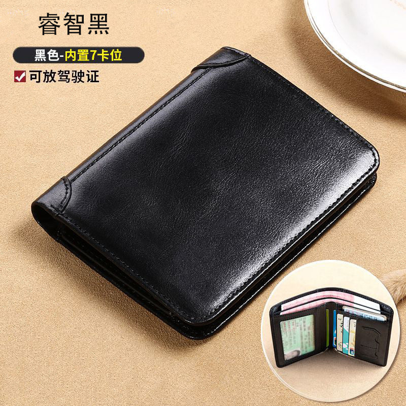 ¡Compra 1 y llévate 1 gratis!👝✨ Nueva cartera antirrobo de cuero genuino para hombre
