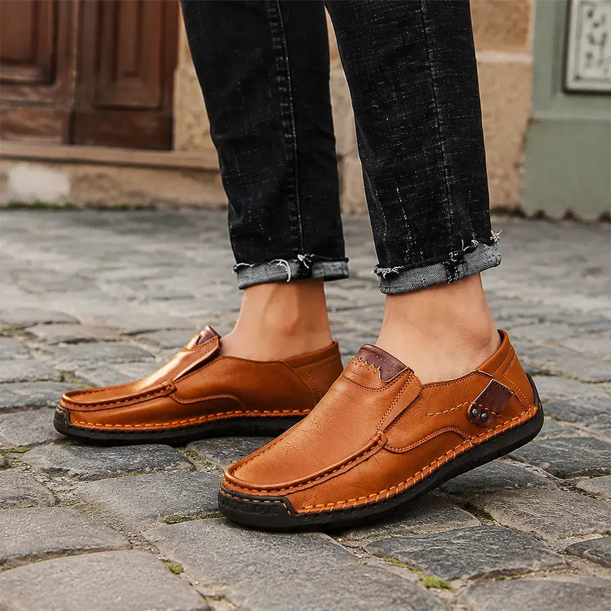 🔥🔥【38–48】Mocasini din piele pentru mărimi mari – Ideali pentru plimbări, birou și ocazii speciale