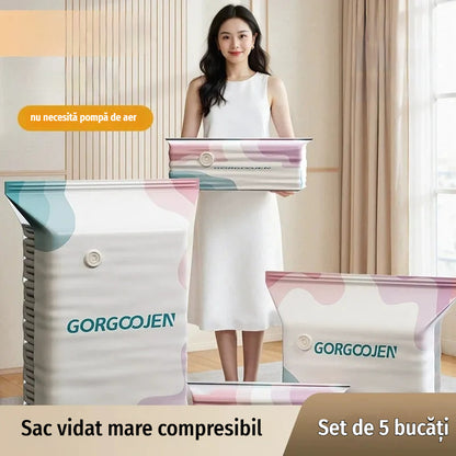 🧳 💨 Sac vidat mare compresibil: nu necesită pompă de aer, soluția ideală pentru a economisi spațiu în valiză și acasă ✈️