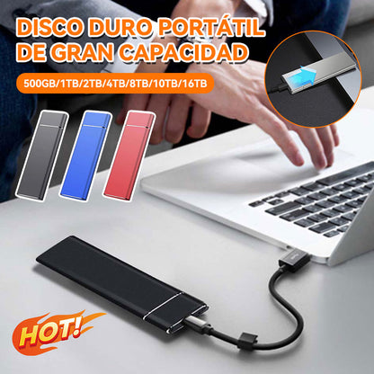 💾【16】🔥Nuevo disco duro móvil portátil de alta velocidad y gran capacidad