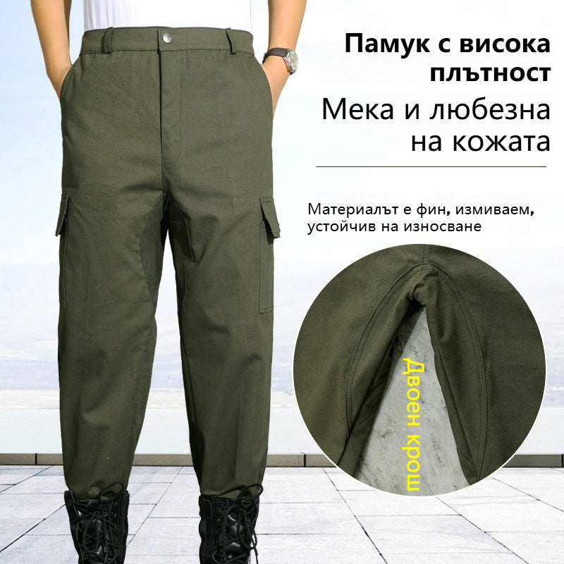 🛠️ 👖Подсилен работен панталон с усилено дъно, дебела устойчива материя, дишащ и удобен с много джобове