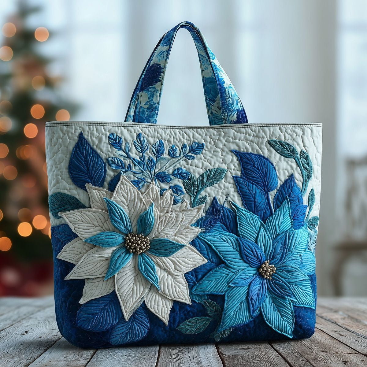 👜【Плащане при доставка✨】🌷Чанта с бродирани флорални мотиви с голям обем