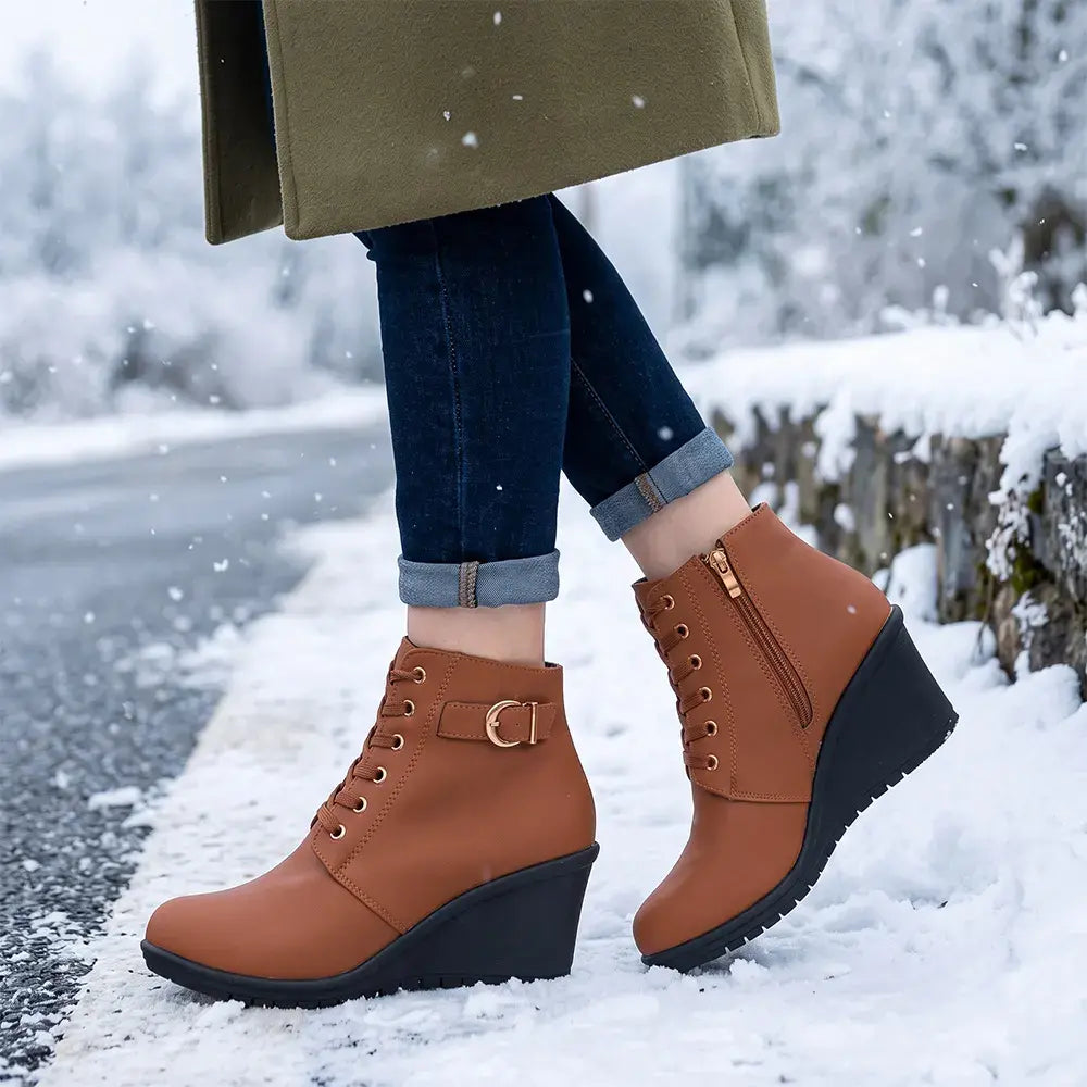 【35-42】👢 Ghete de damă de iarnă cu platformă ascunsă – o alegere elegantă și stabilă pentru zilele friguroase