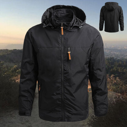 【M-5XL】Εξωτερική εξάνθημα με κουκούλα χαλαρή τοποθέτηση συν μέγεθος casual σακάκι