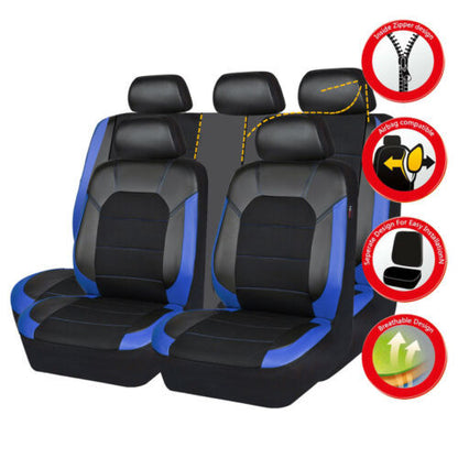 【Compra uno y llévate otro gratis】🔥Gran oferta🔥Funda universal de cuero suave para asiento de coche de cuero empalmado🚗🚗