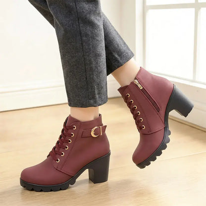 👢【35-42】Un articol esențial pentru toamnă-iarnă: Cizme elegante cu toc pentru femei – o combinație de stil și confort, ideale pentru a fi purtate cu ușurință întreaga zi!