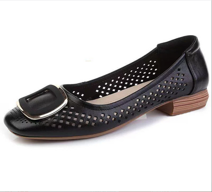 🔥 Zapatos planos de cuero con suela suave para mujer 2026