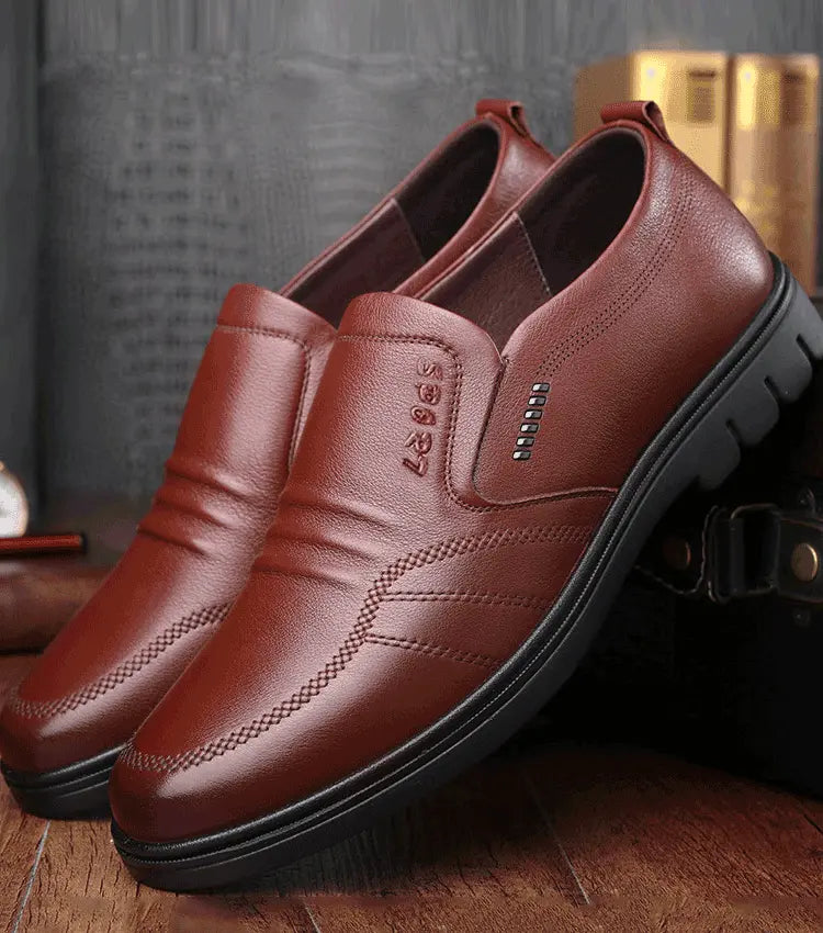 【39-44】Pantofi de afaceri casual pentru bărbați, din piele moale, cu talpă moale, stil nou 2026
