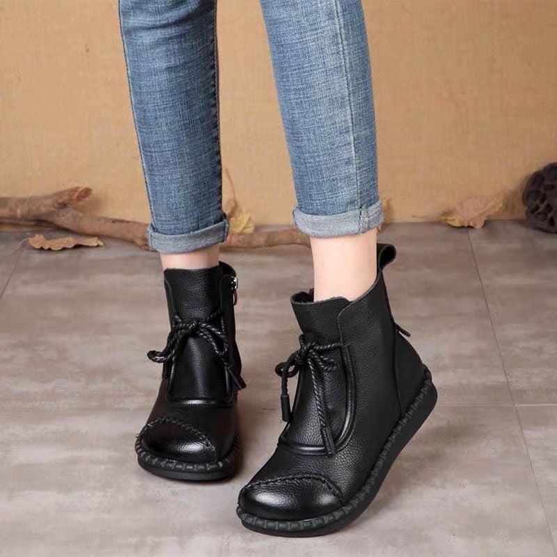 🔥✨【35-40】🌷👢Nowości z wczesnej jesieni 2025 🎉 Damskie buty vintage z miękkiej skóry