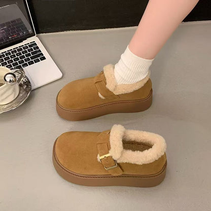 🔥☃️👟【50% zniżki】【35-40】Ciepłe damskie buty zimowe 2025 z grubą podeszwą i miękkim ociepleniem