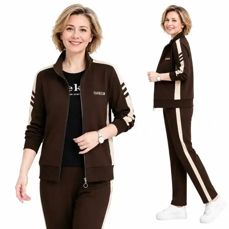 🔥【Jachetă + pantaloni】😍 Nou set sport casual pentru toamnă/iarnă