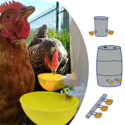 🔥🐔【Cumpărați 5 și primiți 5 gratuit】【10 buc】Fântână de apă automată, bol de băut pentru păsări de curte, accesorii de hrănire pentru fermă, pentru pui, rață, gâscă, porumbel