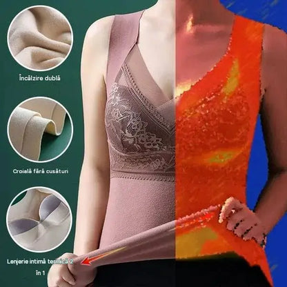 🔥【Set de 3】❤️【Pentru 40–100 kg】Sutien din dantelă pentru femei (toamnă/iarnă) – design elegant la spate, susținere confortabilă și croială care modelează silueta.