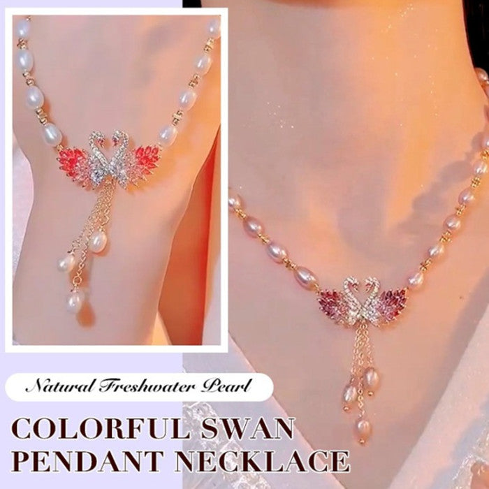⭐【Compra 1 y llévate 1 gratis】Nuevo collar de perlas de cisne de lujo premium