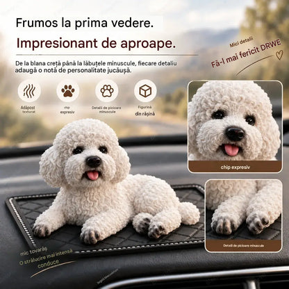 🐶✨Ornament auto în formă de pudel: cea mai adorabilă îmbunătățire pentru bordul mașinii