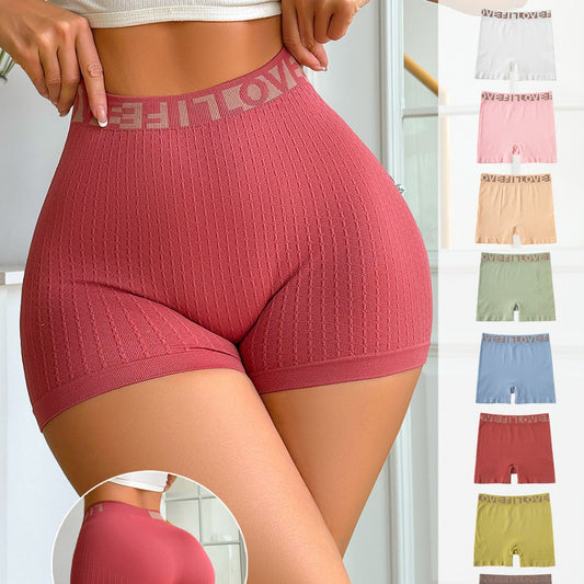 💥【Пакет от 4 части】【S-XL】 Дамски спортни къси панталони с висока талия – стягащи, еластични и удобни
