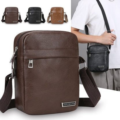 🔥【Compra 1 y llévate 1 gratis】Bolso de hombro de cuero genuino para negocios de moda para hombre
