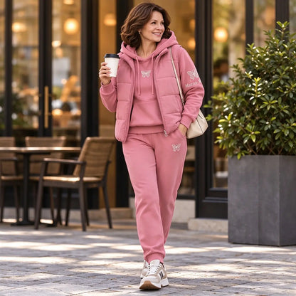 【M-4XL】💟💞Nou set casual din trei piese pentru 2026 (vestă + top + pantaloni)