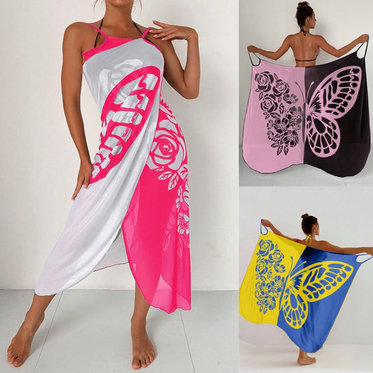 ✨【Nuevo producto con descuento】🦋🦋Nuevo kimono de gasa para mujer con estampado de mariposas ideal para playa 2026