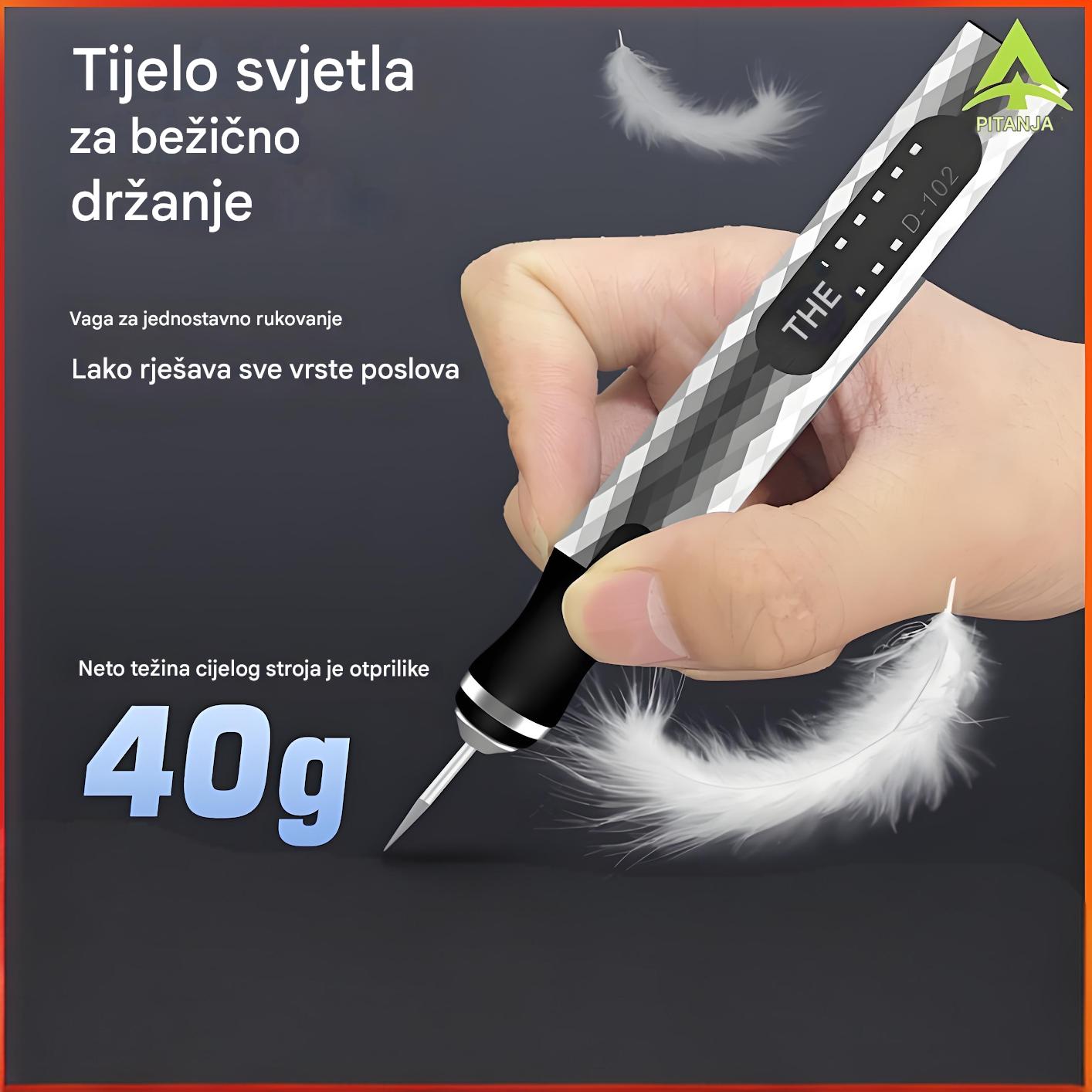 🔥Bestseller🔥 Trwałe i wydajne wielofunkcyjne narzędzie do grawerowania z akumulatorem litowo-jonowym, idealne do zdobienia paznokci i polerowania elektrycznego