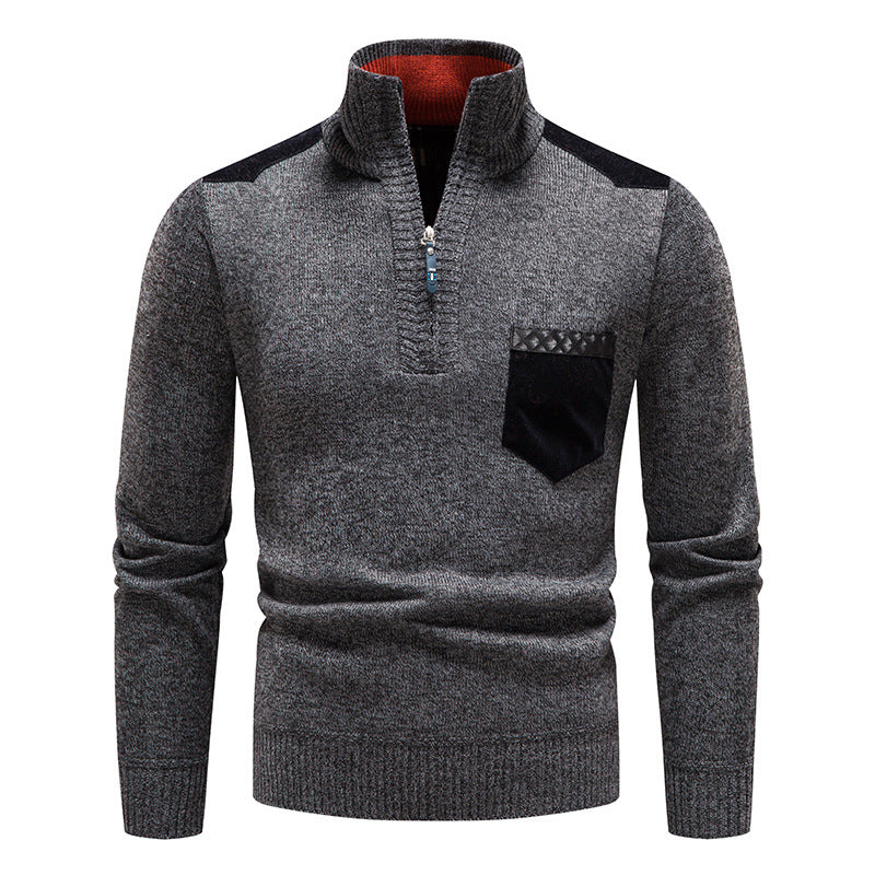 ❤️‍🔥 Pulover bărbătesc cu fermoar, stil casual, pentru toamnă și iarnă (M–3XL)