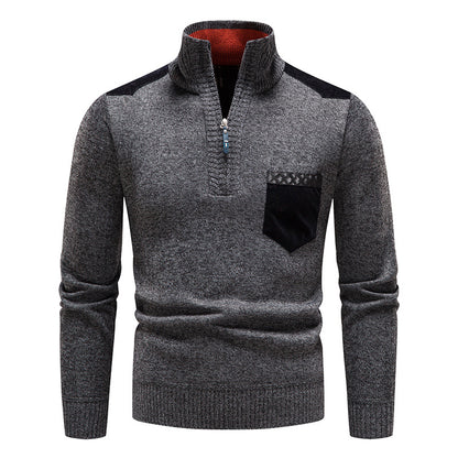 ❤️‍🔥 Pulover bărbătesc cu fermoar, stil casual, pentru toamnă și iarnă (M–3XL)