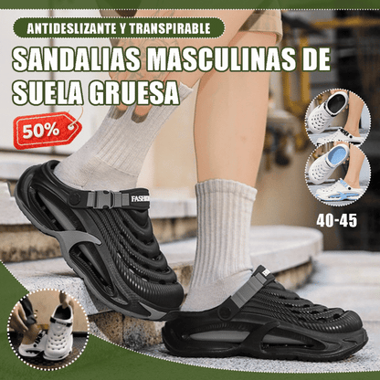 👟50% ОТСТЪПКА🌬️Мъжки сандали 2 в 1 за универсално ползване - дебела EVA подметка, неплъзгащи се и изключително леки, дишащи🏃‍♂️