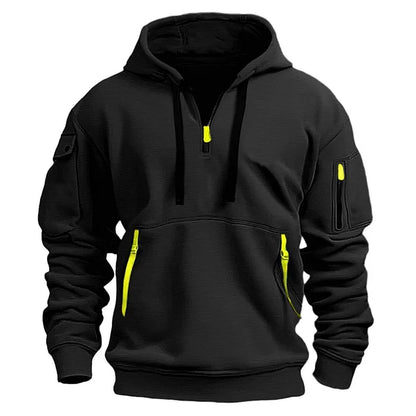 👕Noutate pentru toamnă/iarnă [Mărimi S-5XL] Hanorac bărbătesc cu fermoar și buzunare multiple – Livrare gratuită